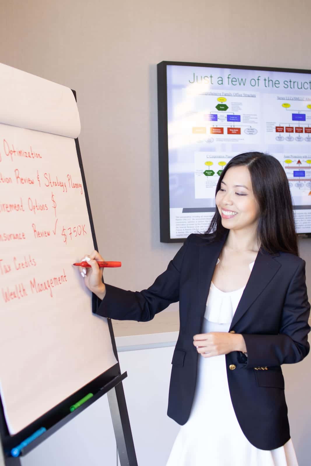 A HavenStone advisor walking a client through analysis on screen