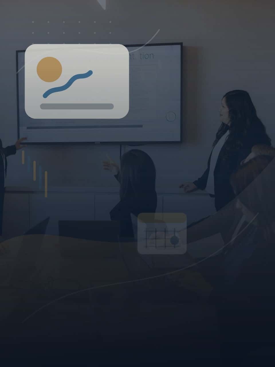 Text-free side hustle tax planning illustration in a professional advisory setting